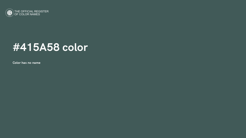 #415A58 color image