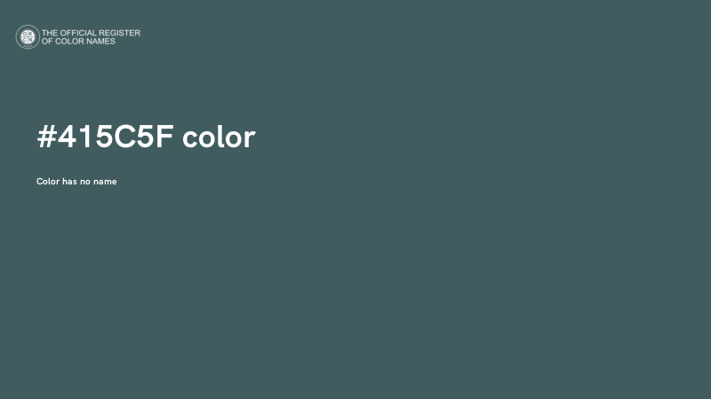 #415C5F color image