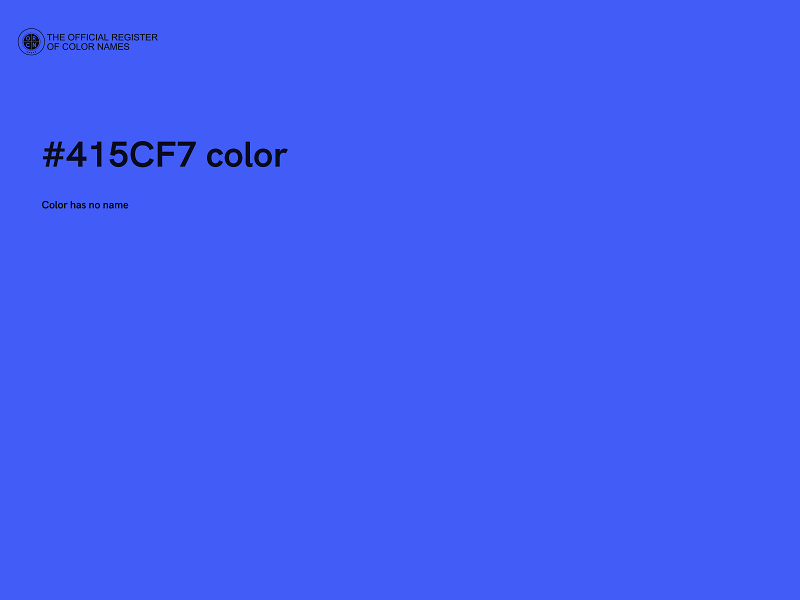 #415CF7 color image