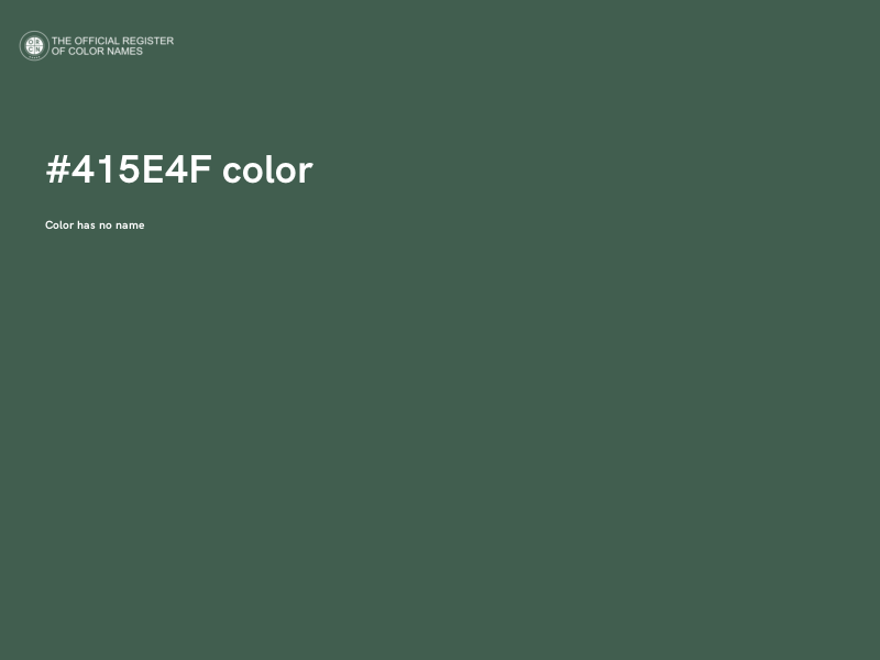 #415E4F color image