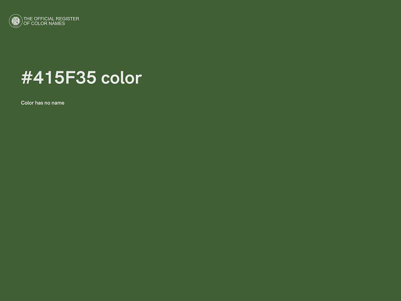 #415F35 color image