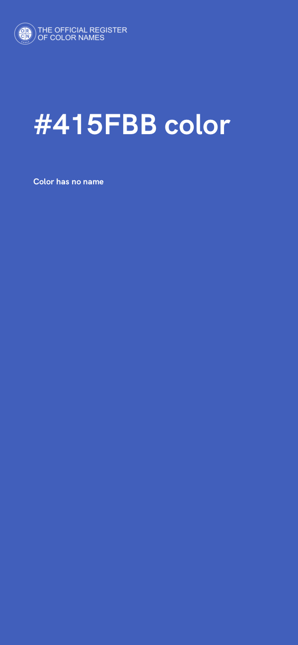 #415FBB color image
