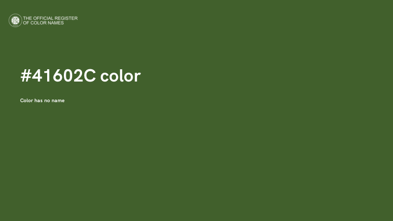 #41602C color image