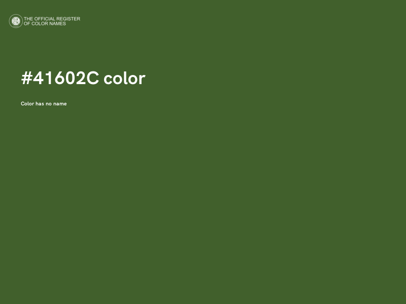 #41602C color image