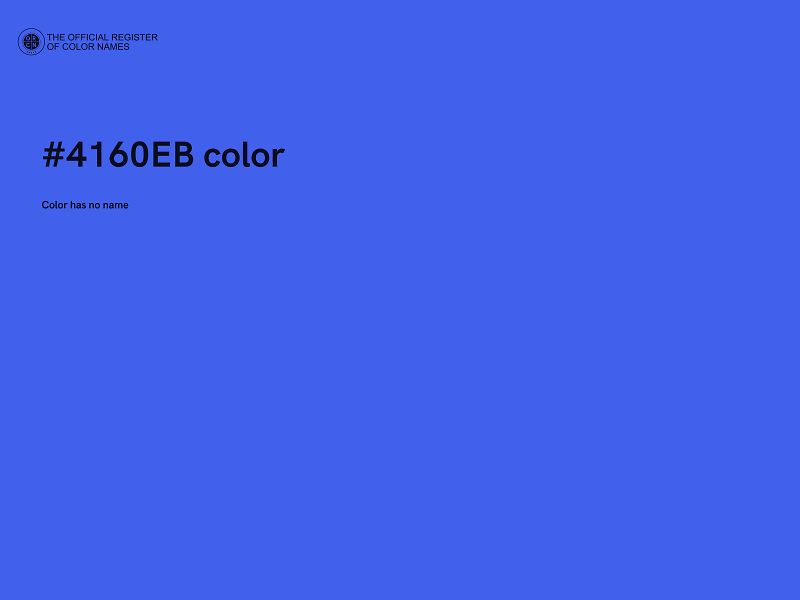 #4160EB color image