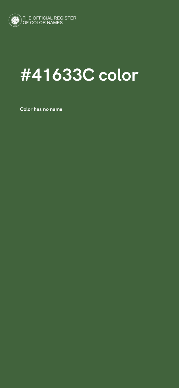 #41633C color image
