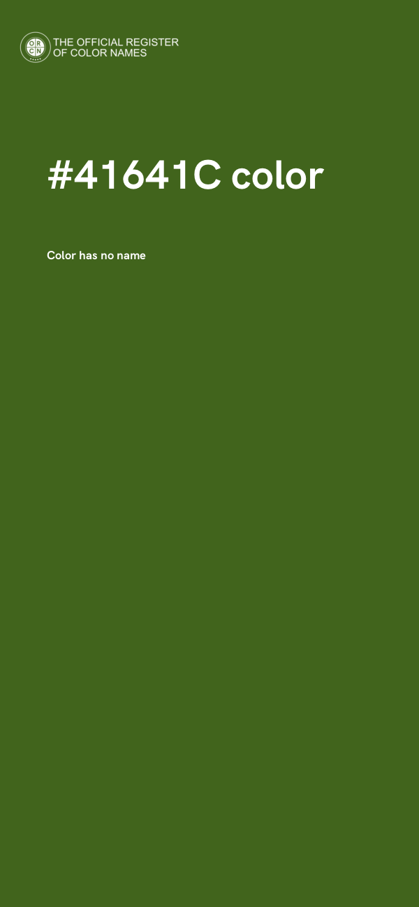 #41641C color image