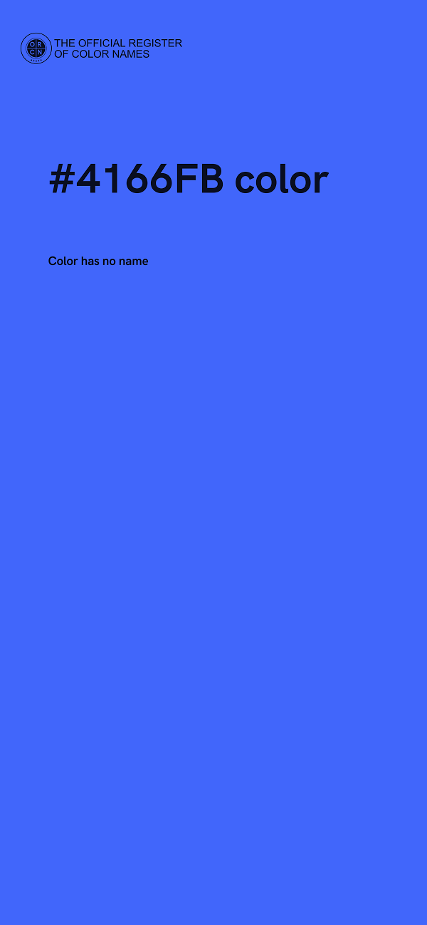 #4166FB color image