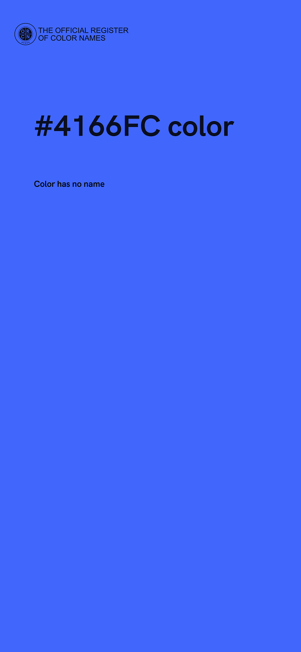 #4166FC color image