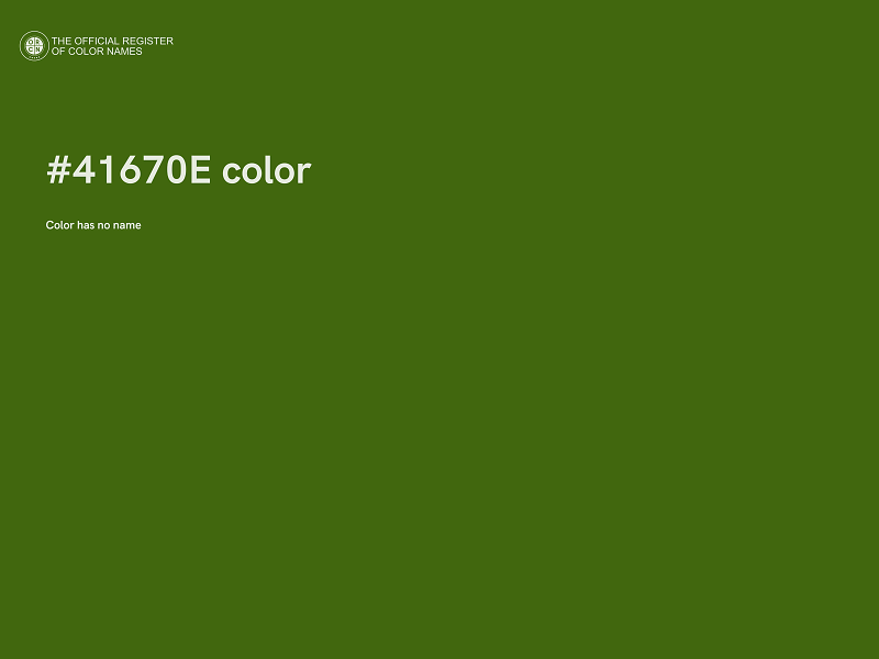 #41670E color image