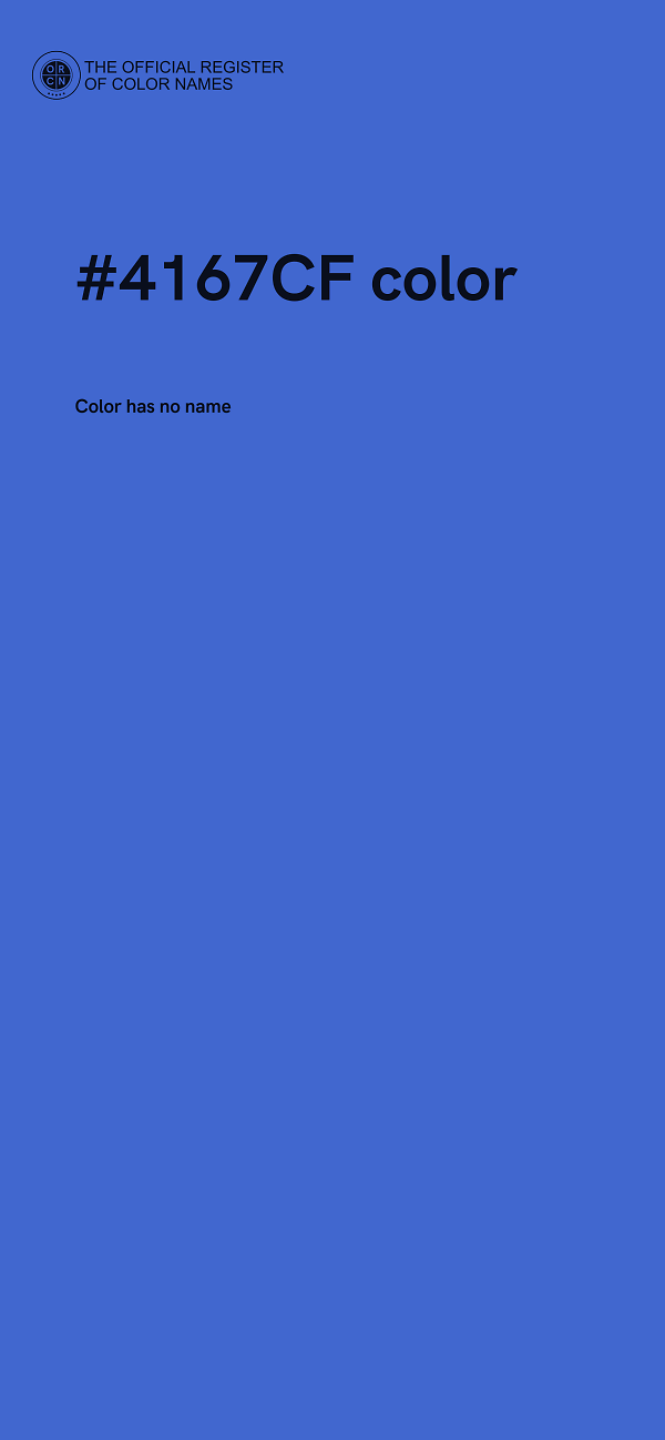 #4167CF color image