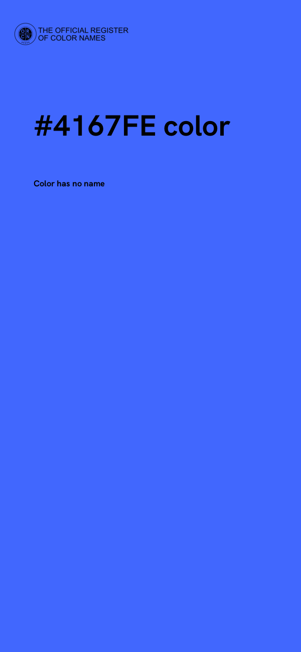 #4167FE color image