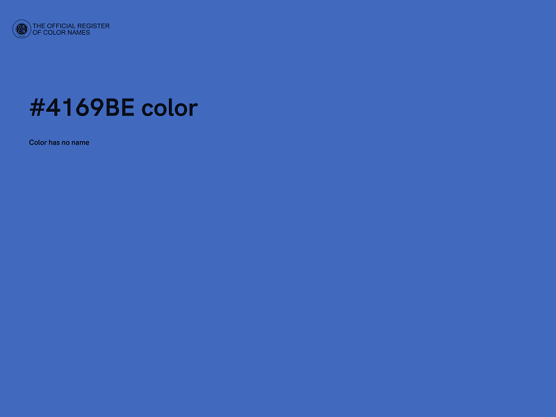 #4169BE color image