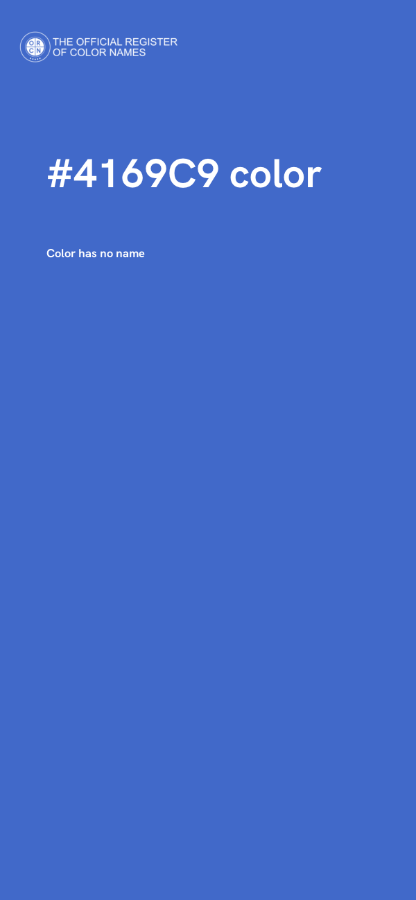 #4169C9 color image