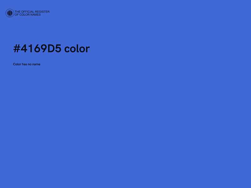 #4169D5 color image