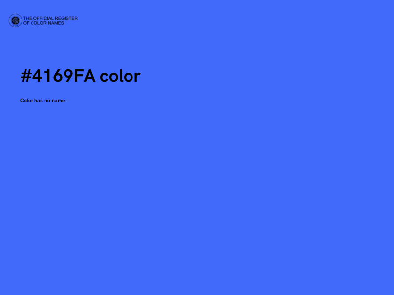 #4169FA color image