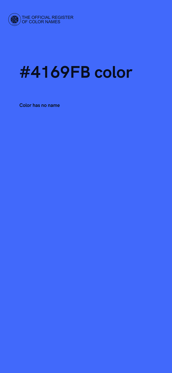 #4169FB color image