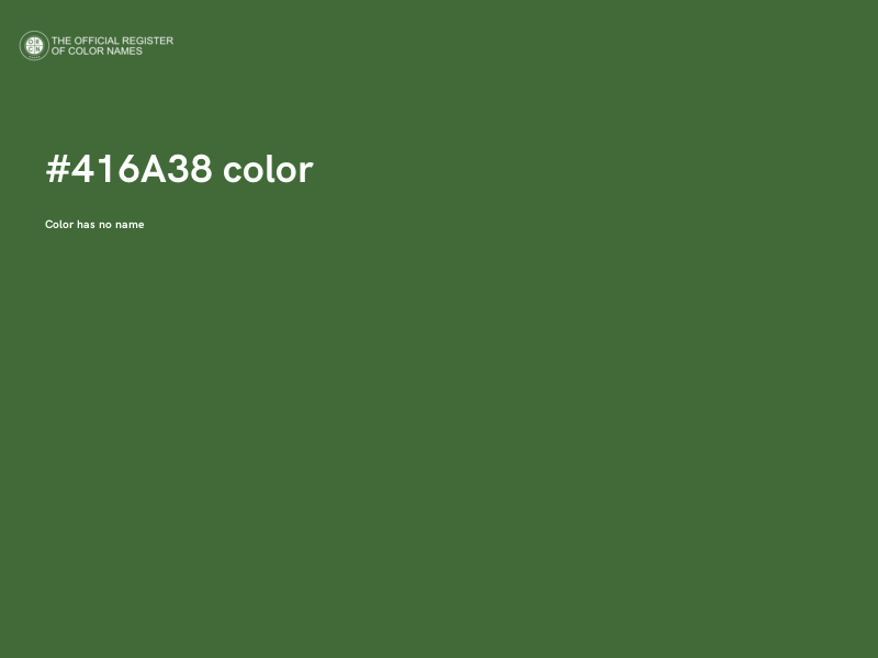 #416A38 color image