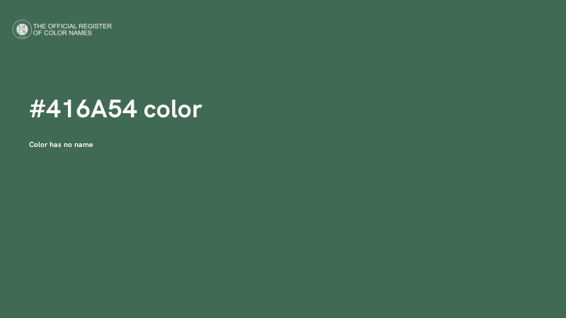 #416A54 color image