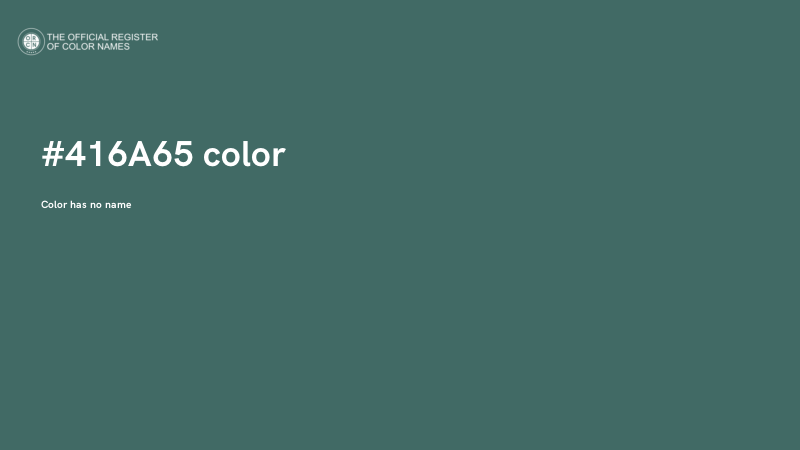 #416A65 color image