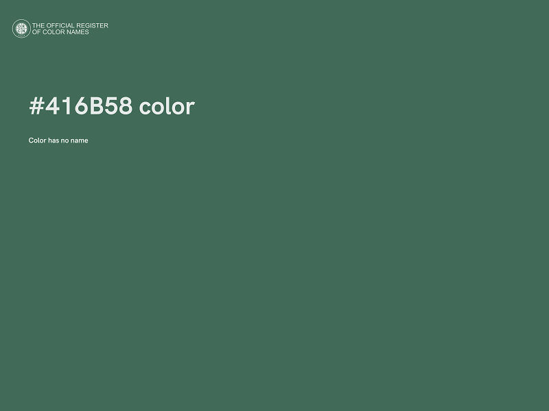 #416B58 color image