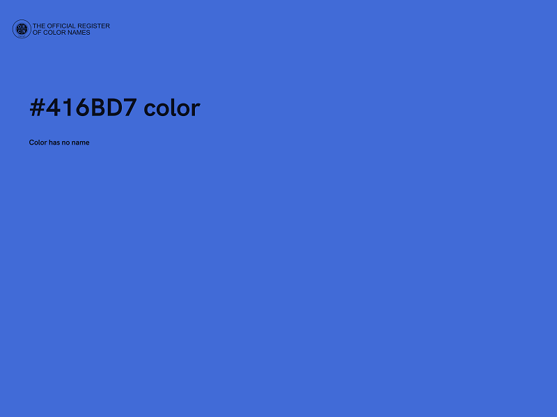 #416BD7 color image