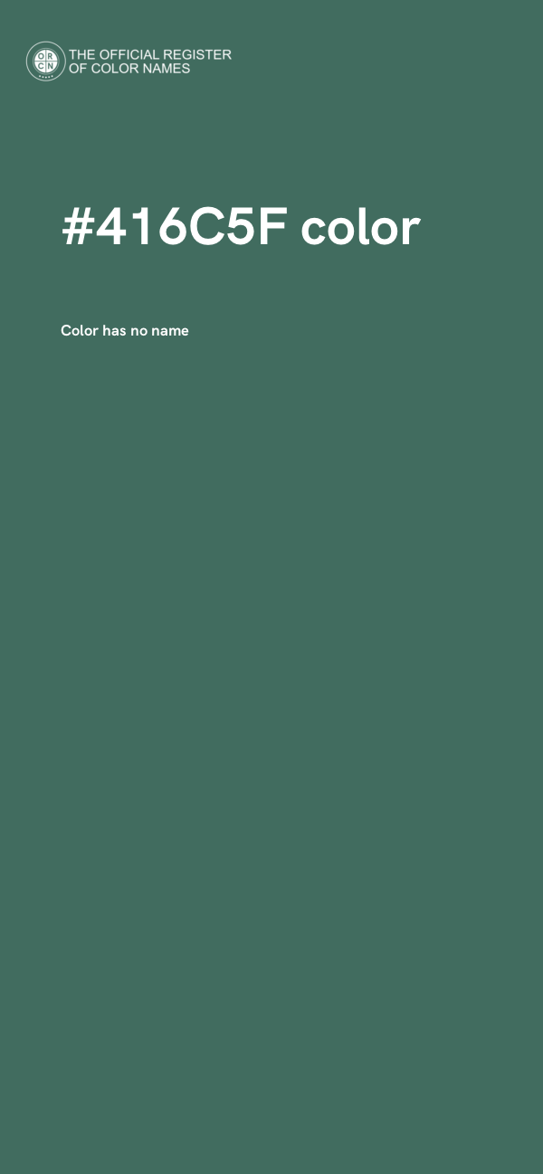 #416C5F color image