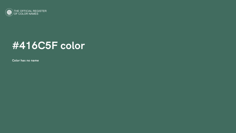 #416C5F color image