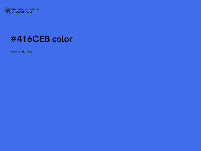 #416CEB color image