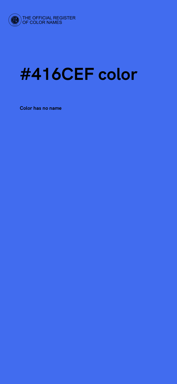 #416CEF color image