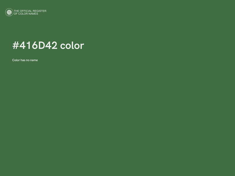 #416D42 color image