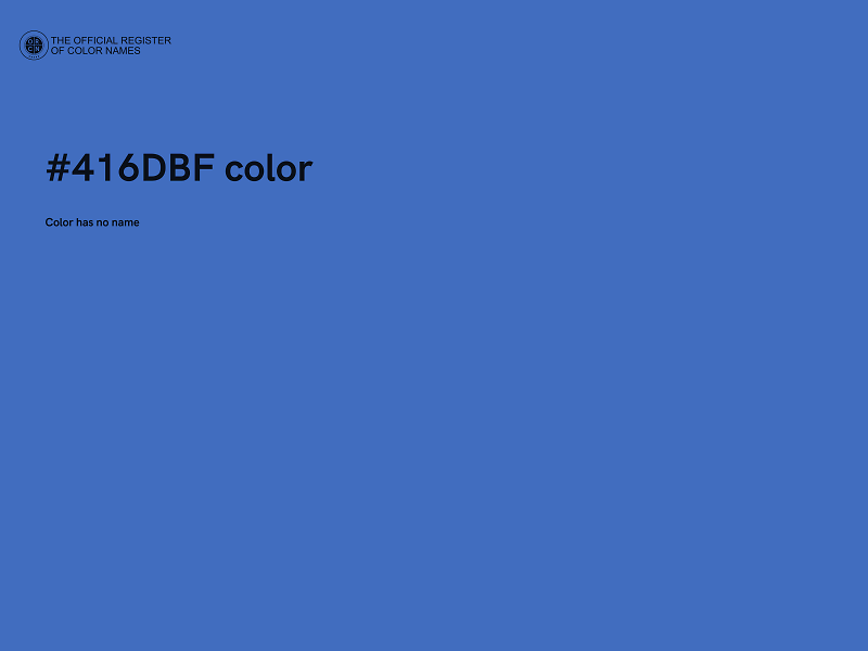 #416DBF color image