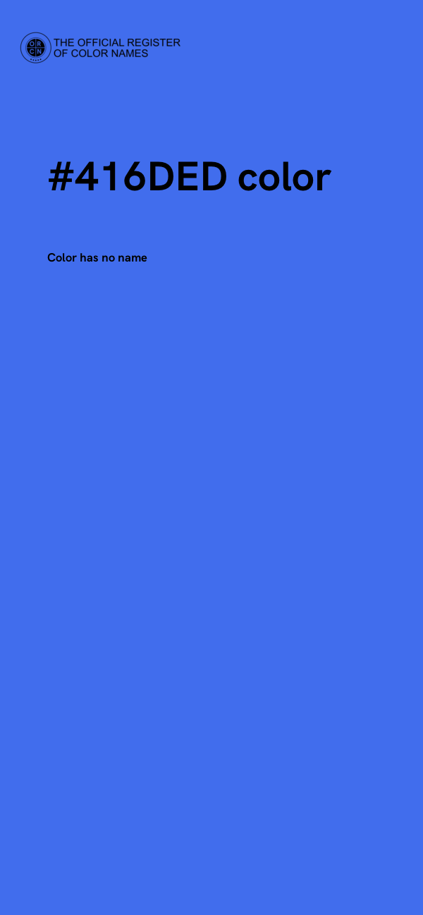 #416DED color image