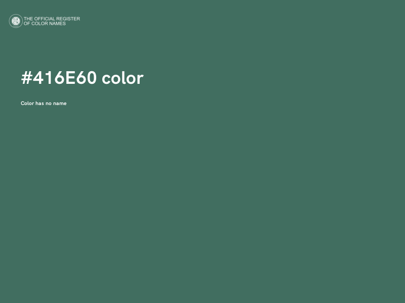 #416E60 color image