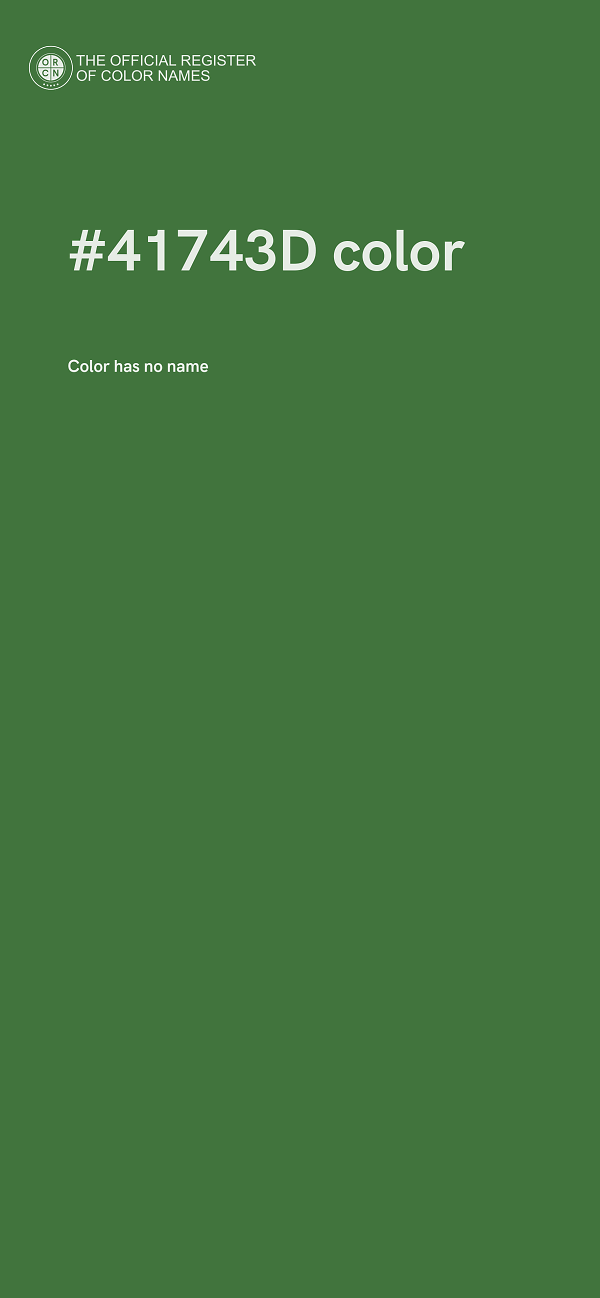 #41743D color image