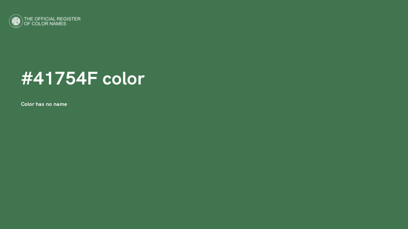 #41754F color image