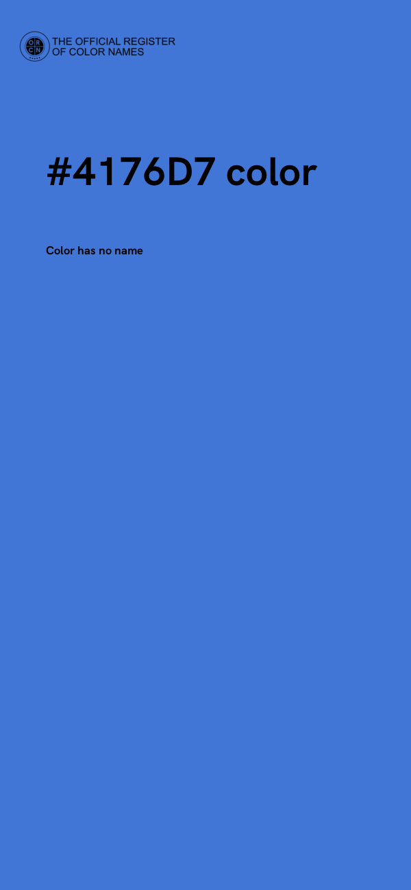 #4176D7 color image
