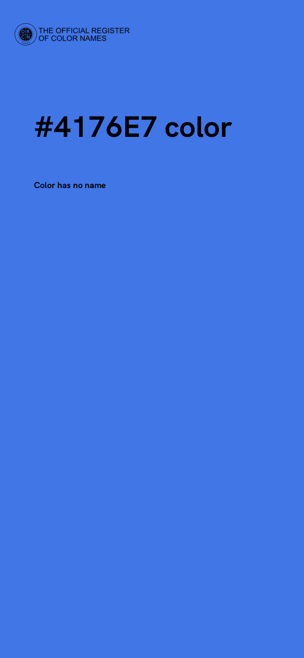 #4176E7 color image