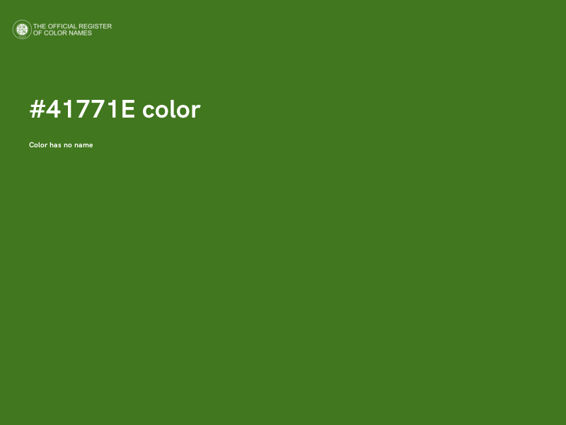 #41771E color image