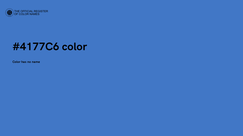 #4177C6 color image