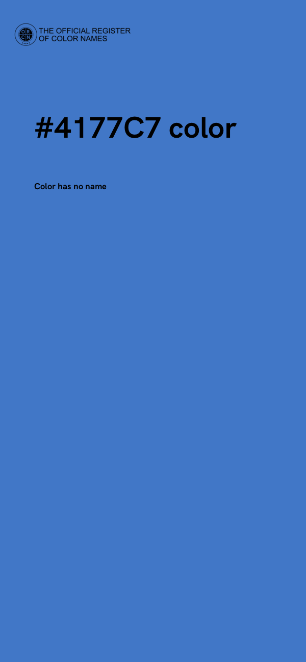 #4177C7 color image