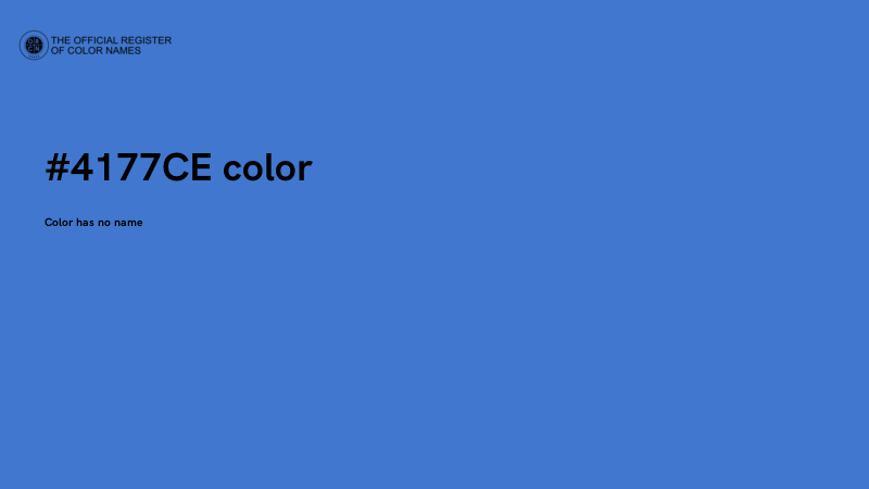 #4177CE color image