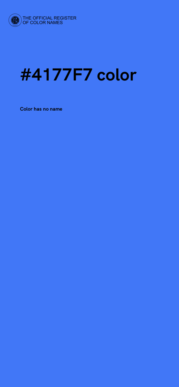 #4177F7 color image