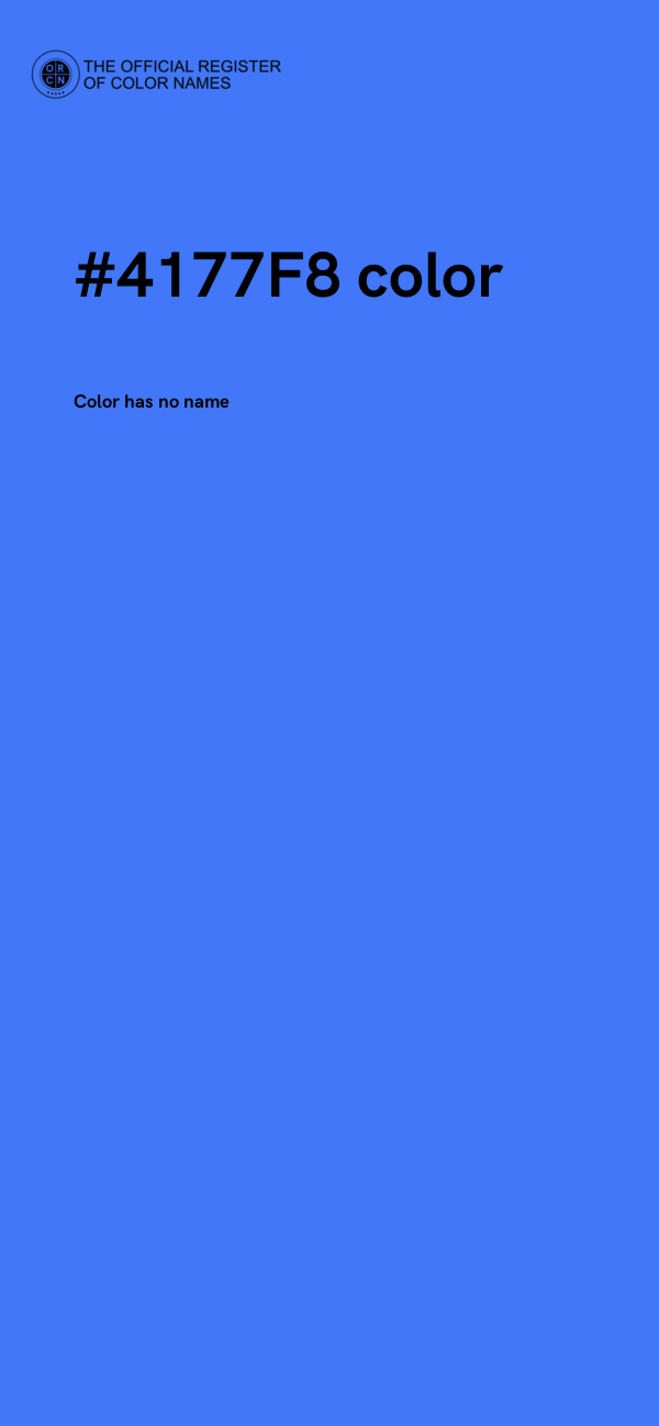 #4177F8 color image