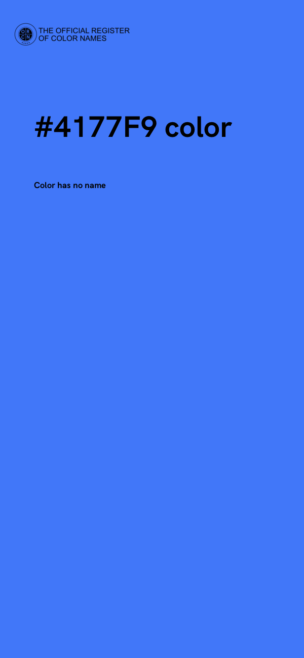 #4177F9 color image