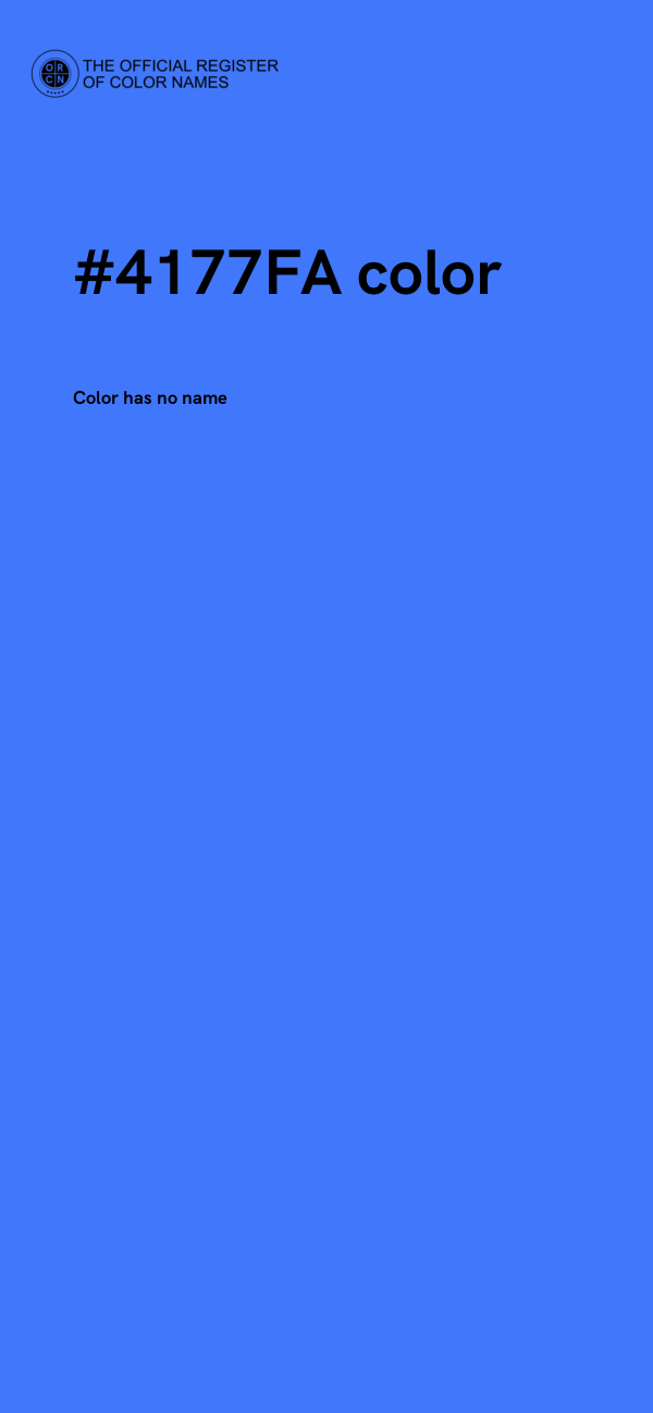 #4177FA color image
