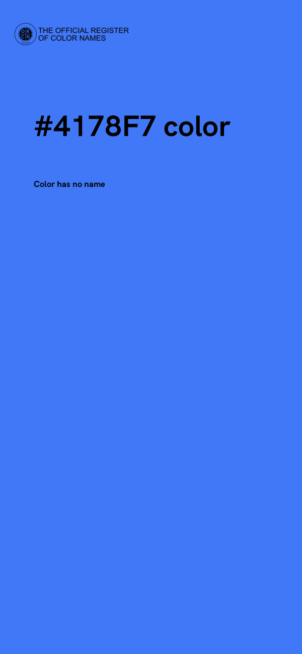 #4178F7 color image