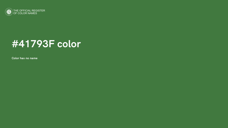#41793F color image