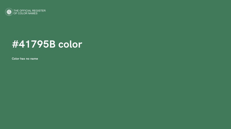 #41795B color image