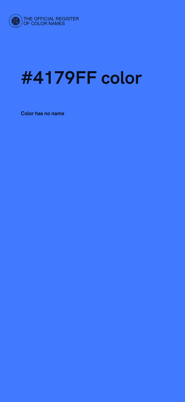 #4179FF color image